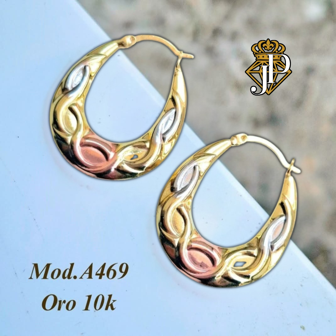 Arracadas Ondas 10k. MOD. A469