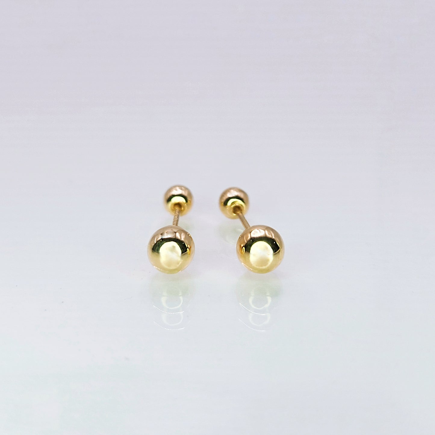 Aretes de oro. Dormilonas BM153