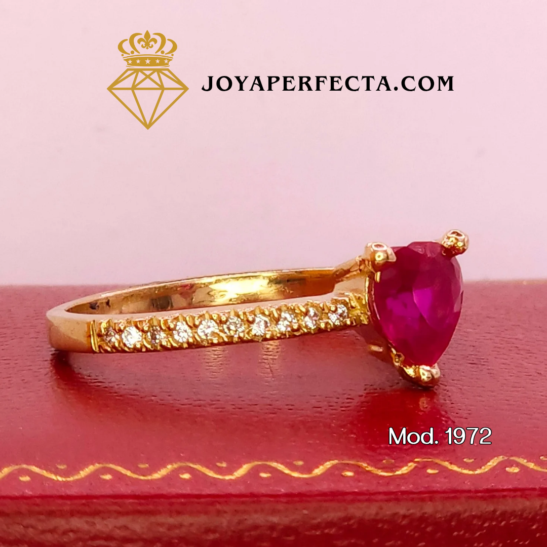 Anillo de oro. Latido real. Mod 1972