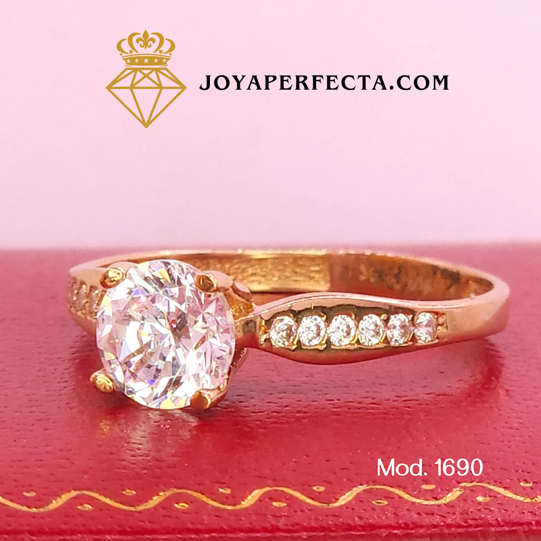 Anillo de oro. De compromiso. Mod. 1690