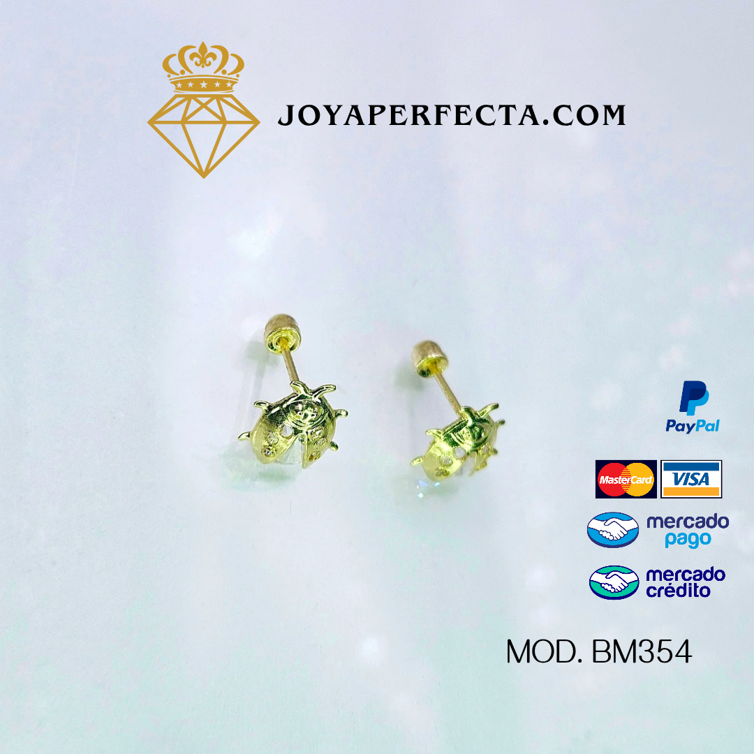 Aretes de oro. Catarina Mod. BM354