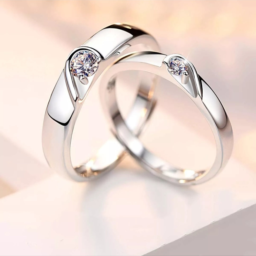 Anillos de promesa corazon