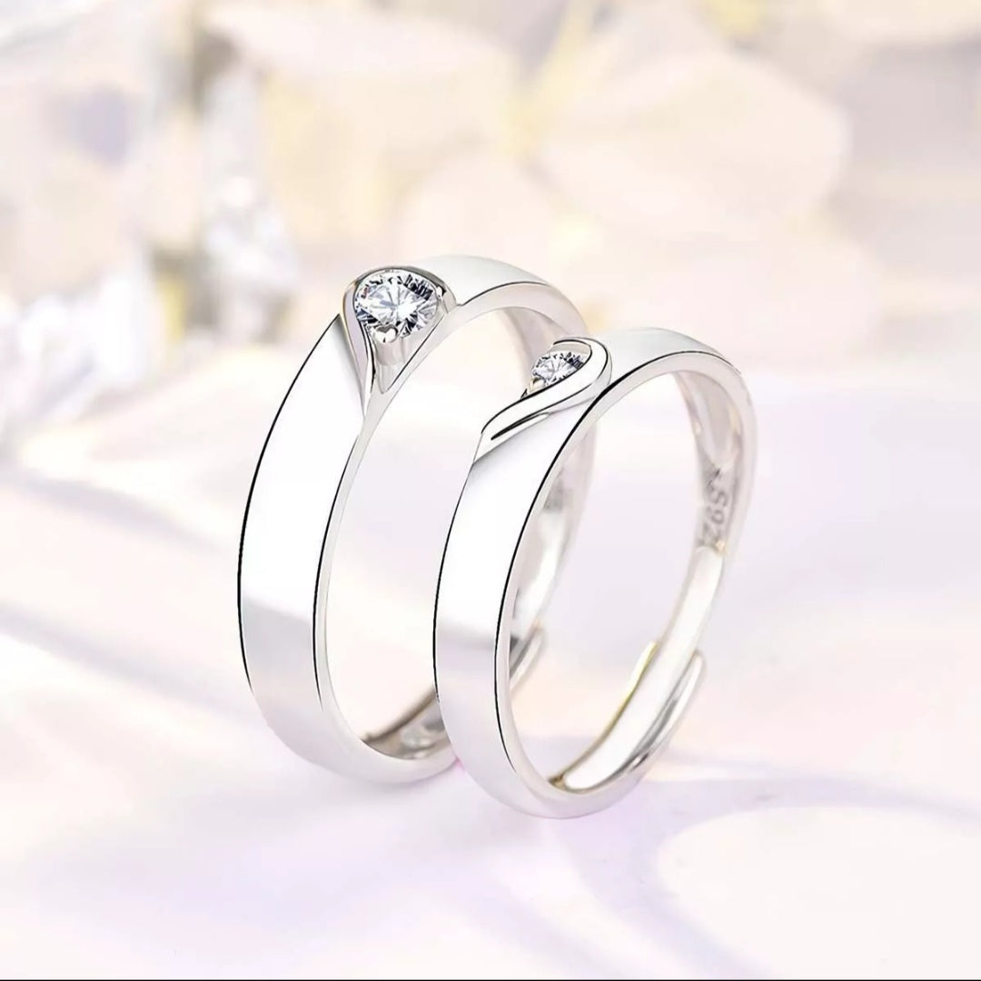 Anillos de promesa corazon
