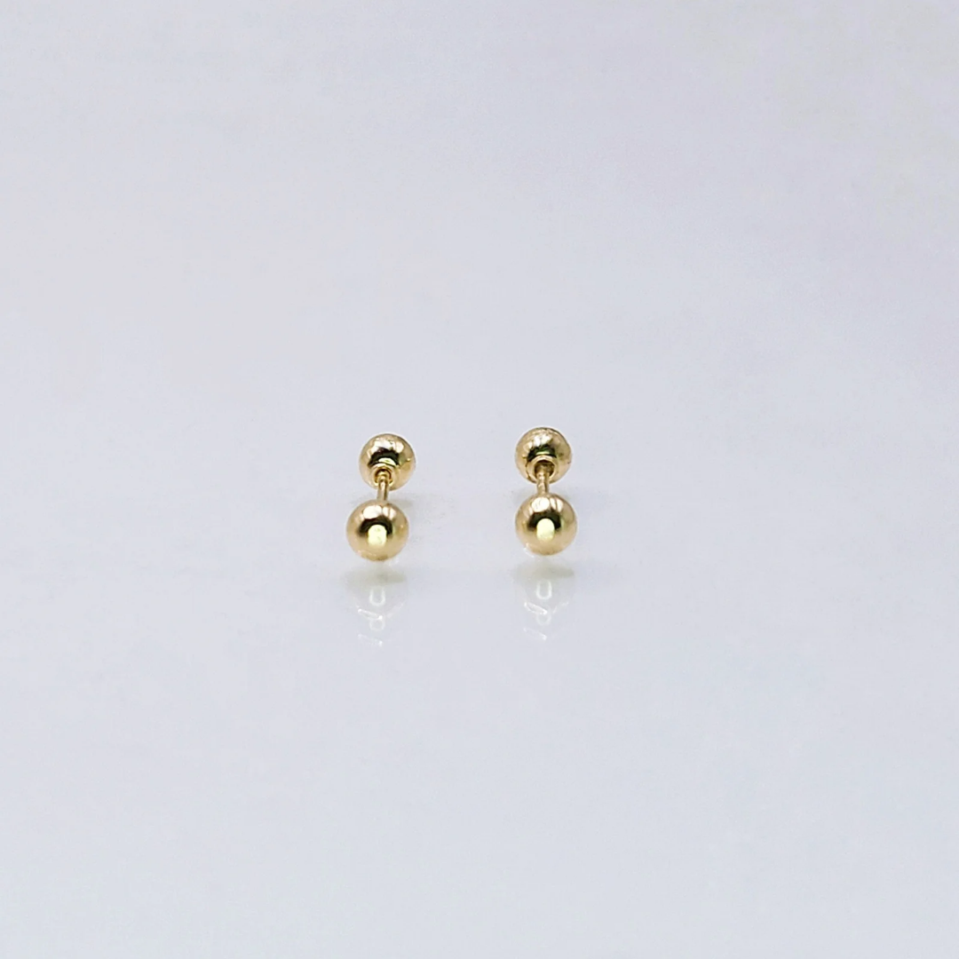 Aretes de oro. Dormilonas BM151