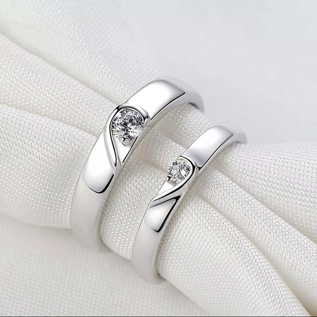 Anillos de promesa corazon