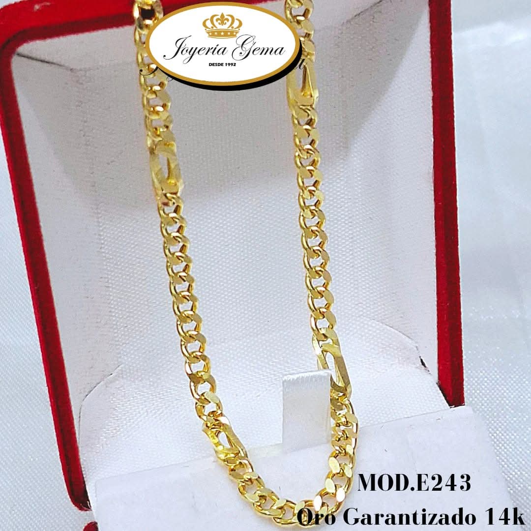 Pulso Barbado. Oro 14k. E243