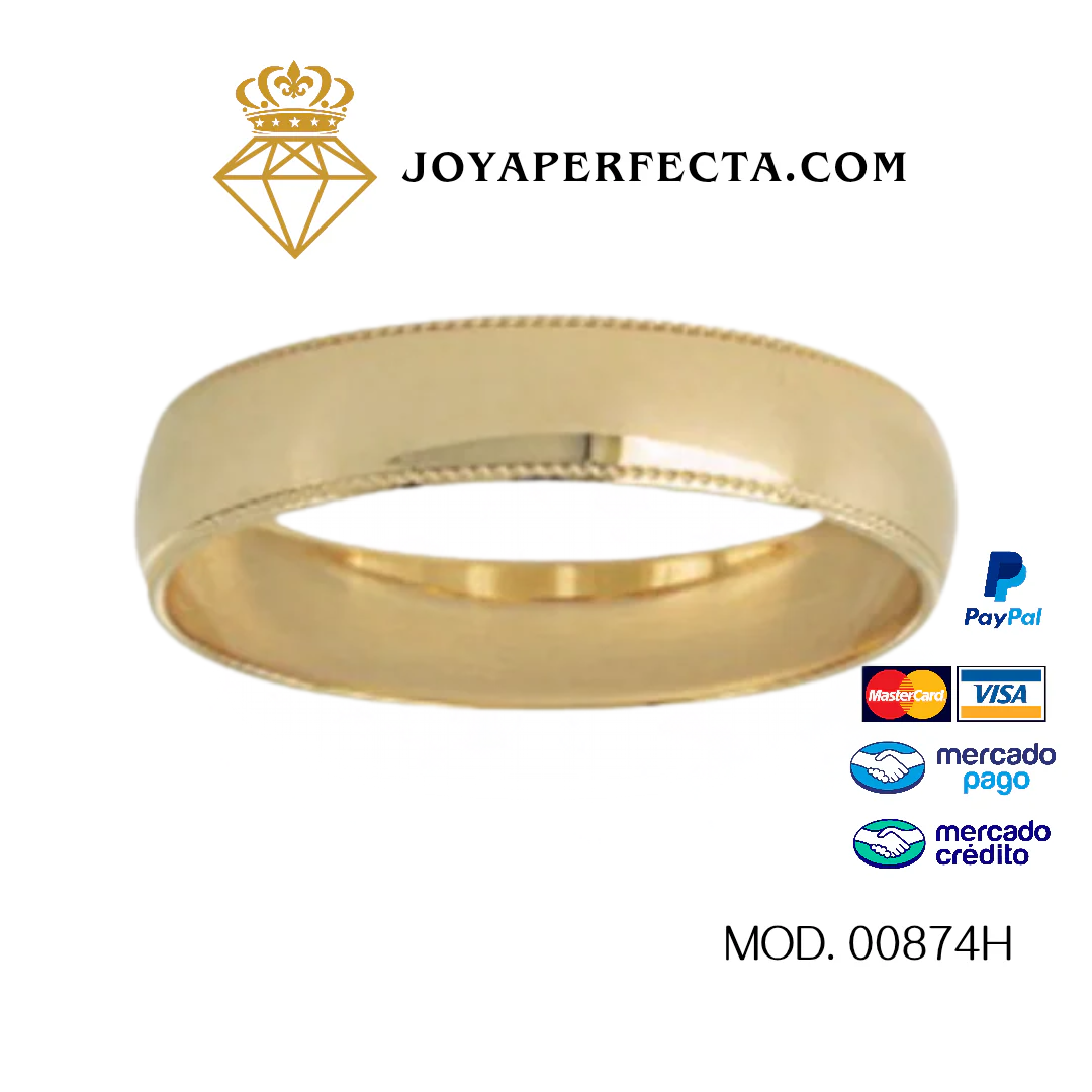 Argolla Matrimonial 10k. Mod. 00874H