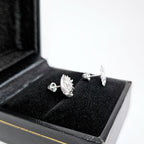 Aretes de plata. Diseño sol y luna