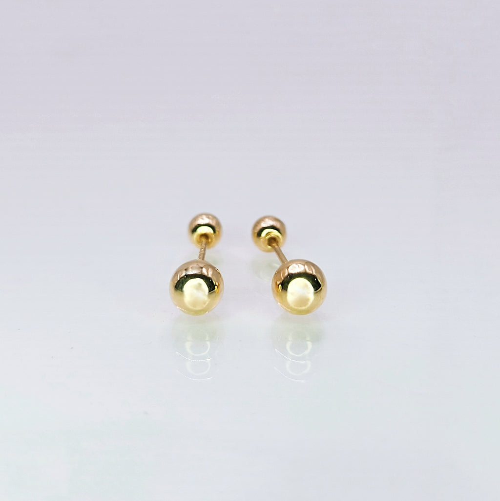 Aretes de oro. Dormilonas BM153