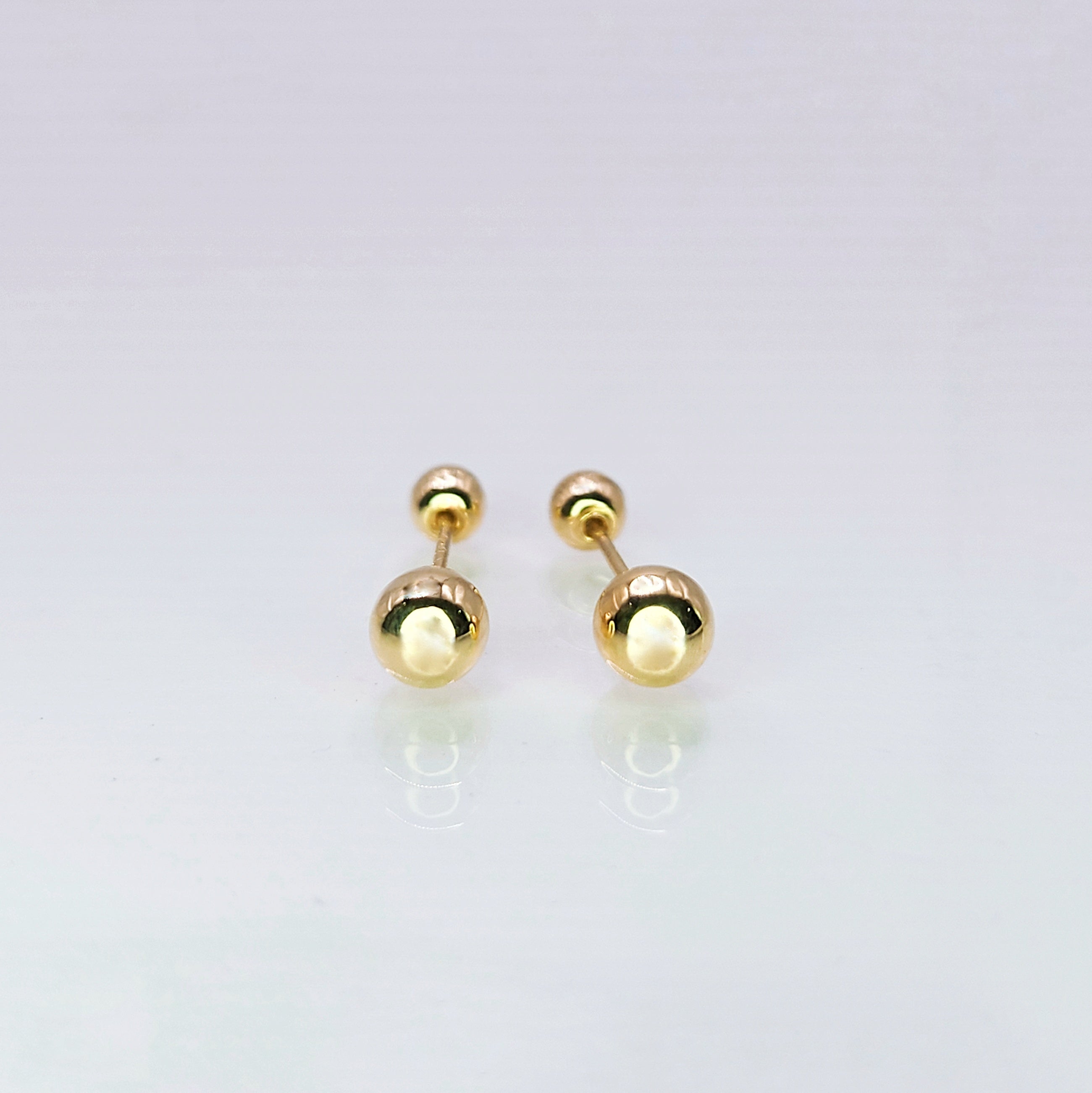 Aretes de oro. Dormilonas BM153