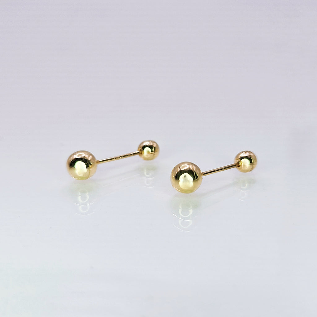 Aretes de oro. Dormilonas BM153