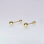 Aretes de oro. Dormilonas BM153