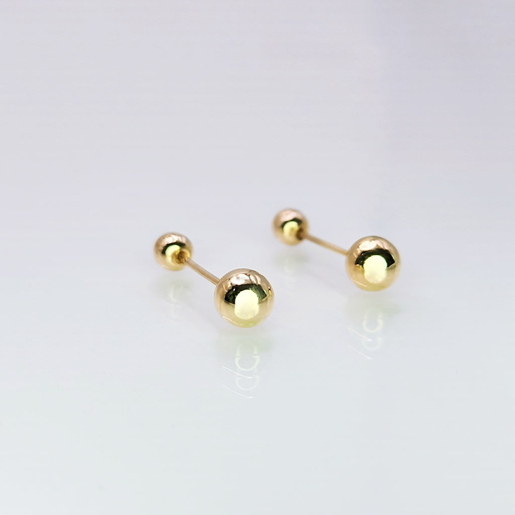 Aretes de oro. Dormilonas BM153