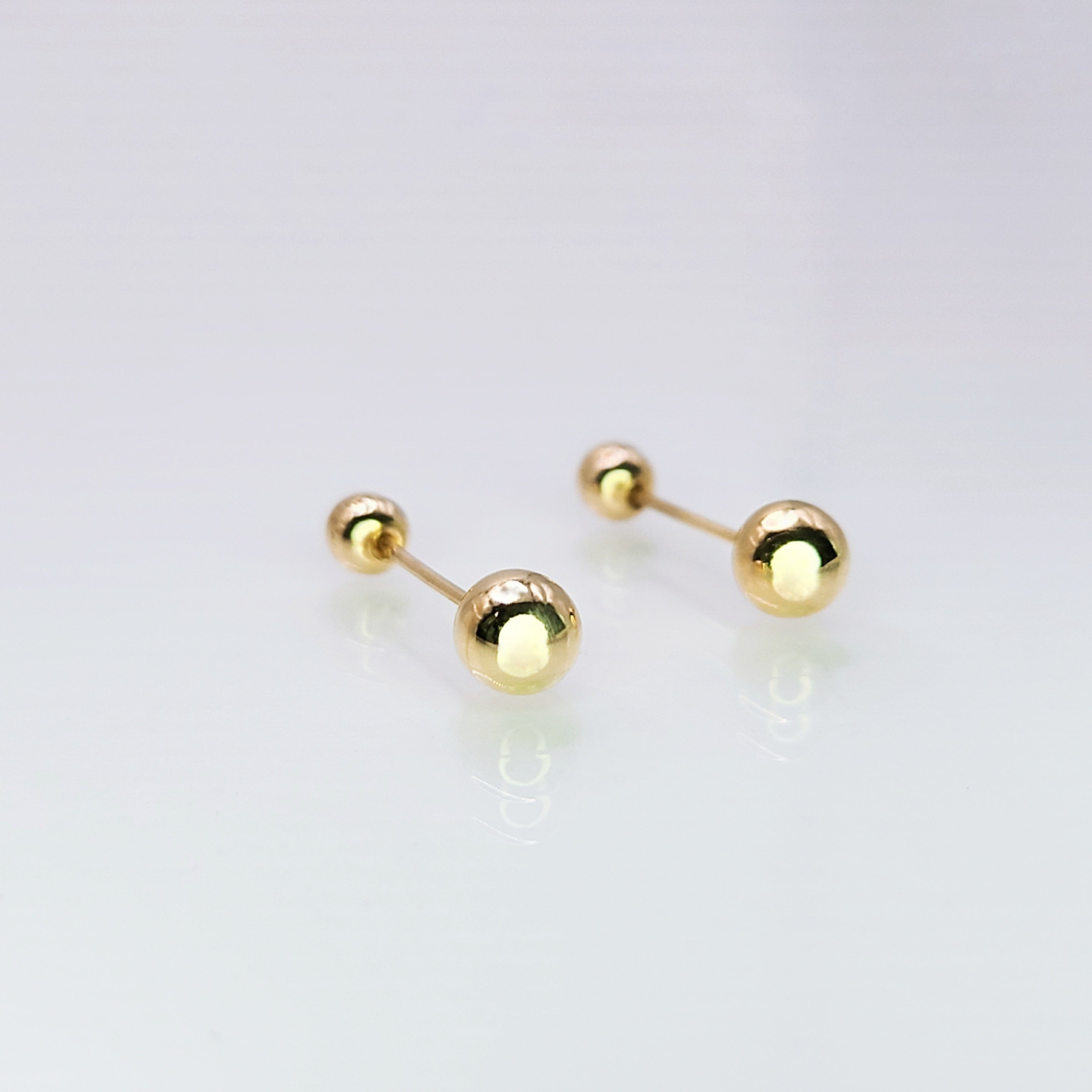 Aretes de oro. Dormilonas BM153