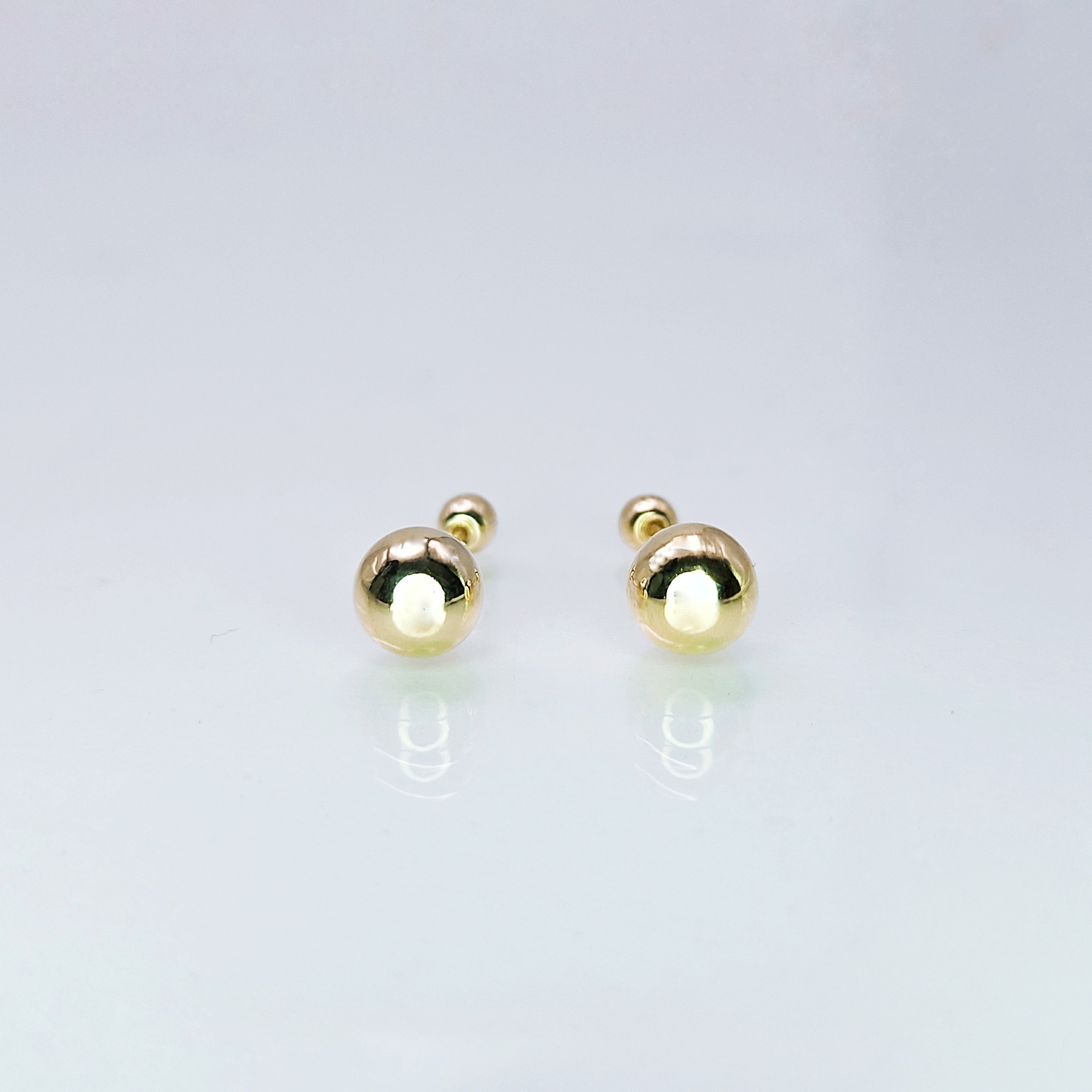 Aretes de oro. Dormilonas BM155