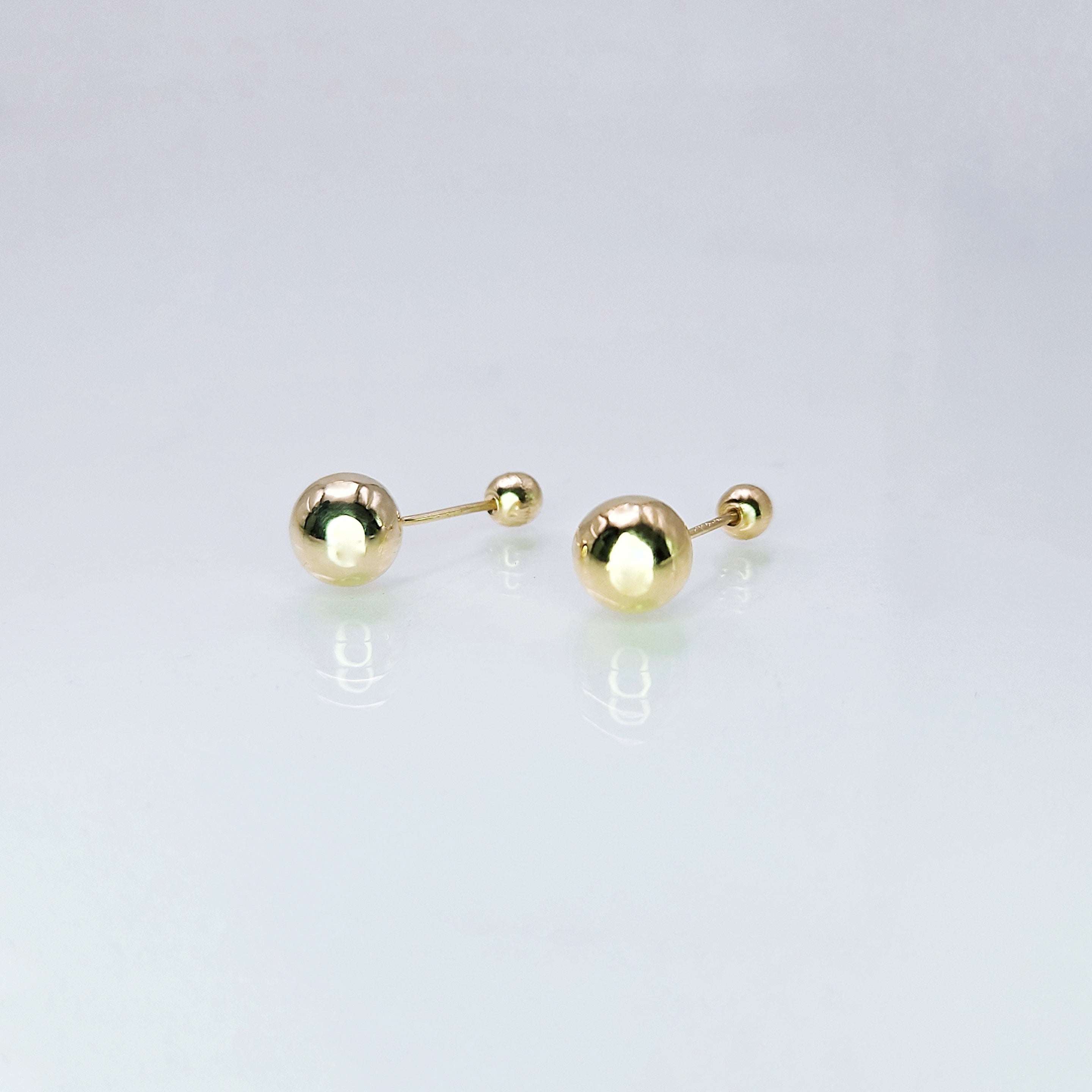 Aretes de oro. Dormilonas BM155