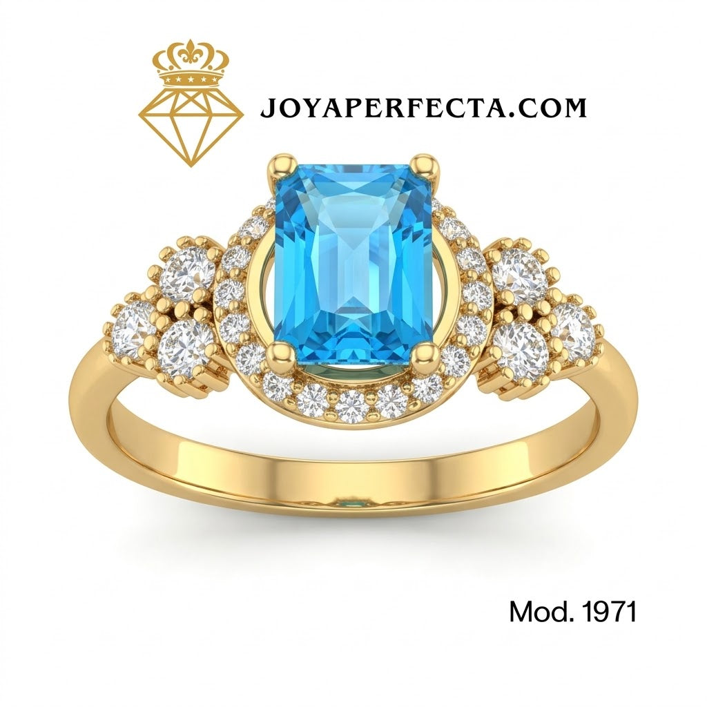 Anillo de oro. Cielo. Mod 1971