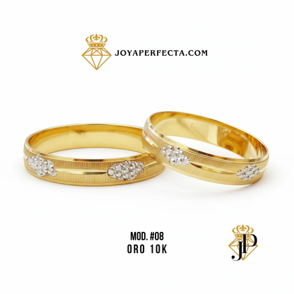 Argollas de Matrimonio MOD #8.oro10k uvas