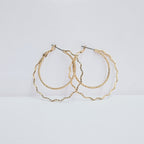 Arracadas Lam 14k. Zig zag