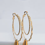 Arracadas Lam 14k. Zig zag