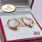 Arracadas de oro 10k. RF04