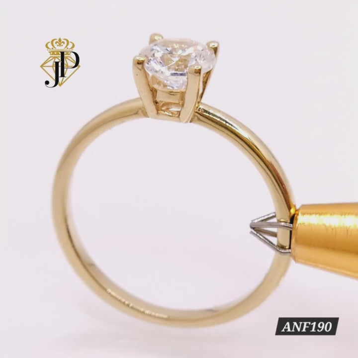 Anillo de oro. Esencia Clasica. ANF190