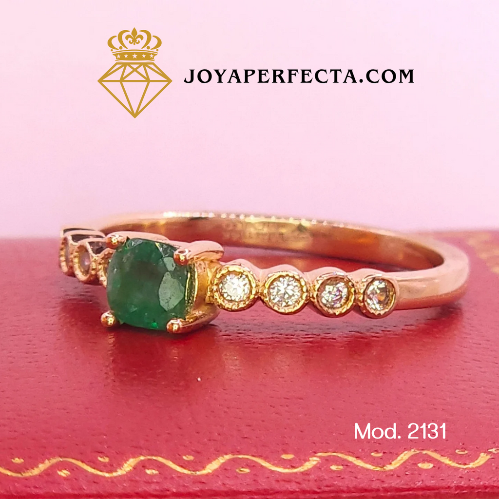 Anillo de oro. Corte Cushion. Mod 2131