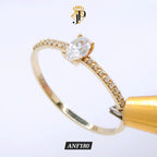 Anillo de oro. Oval. ANF180