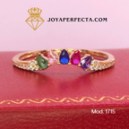 Anillo de oro. Churumbela "Corona de Luz" Mod. 1715