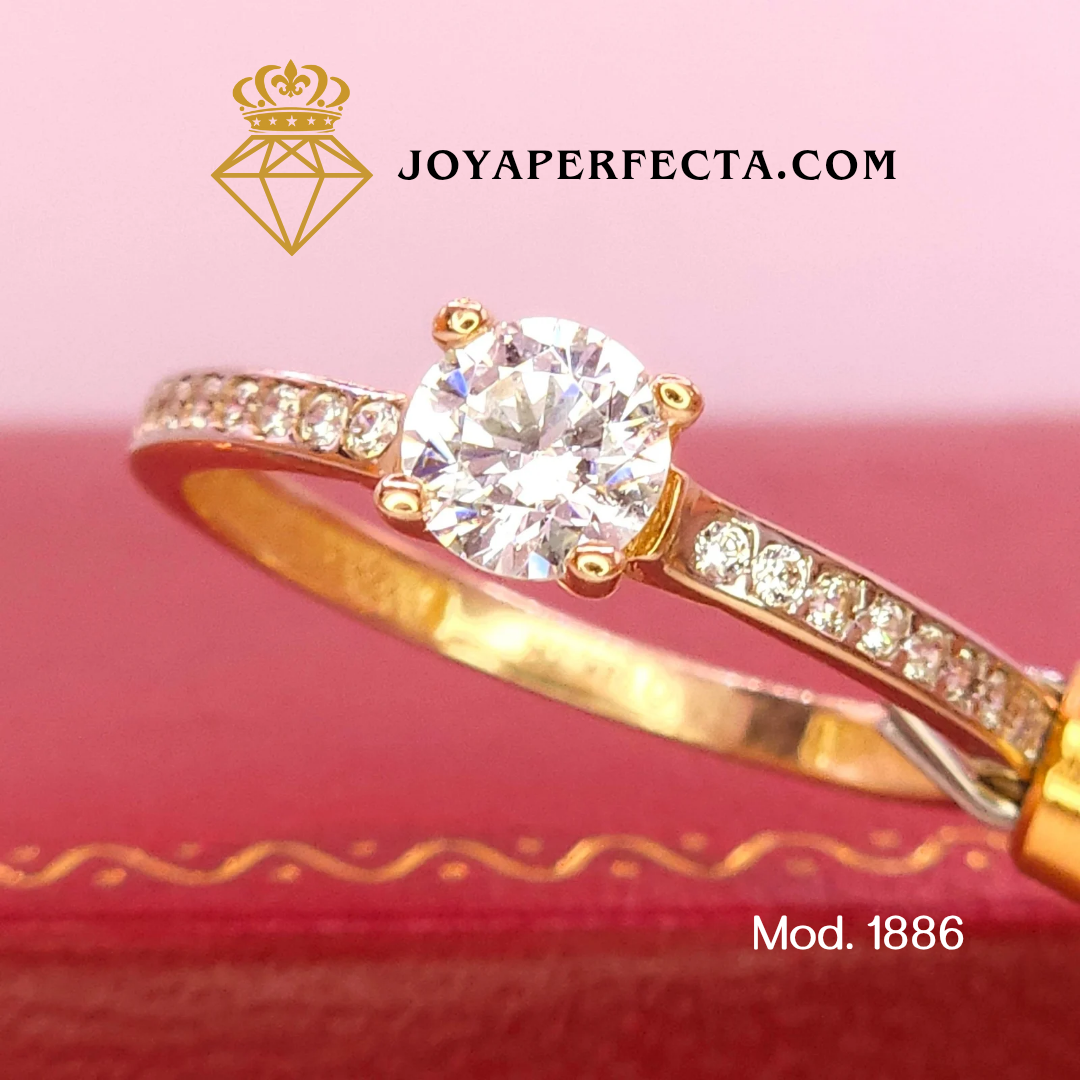 Anillo de oro. De compromiso. Mod 1886