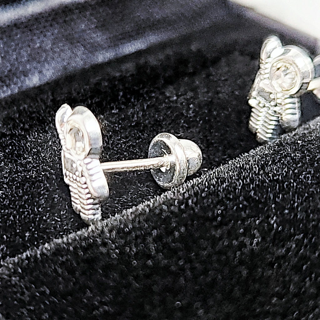 Aretes de plata. Astronauta