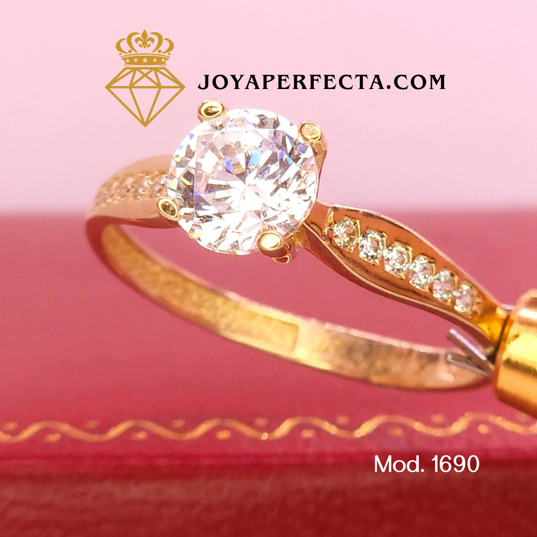 Anillo de oro. De compromiso. Mod. 1690