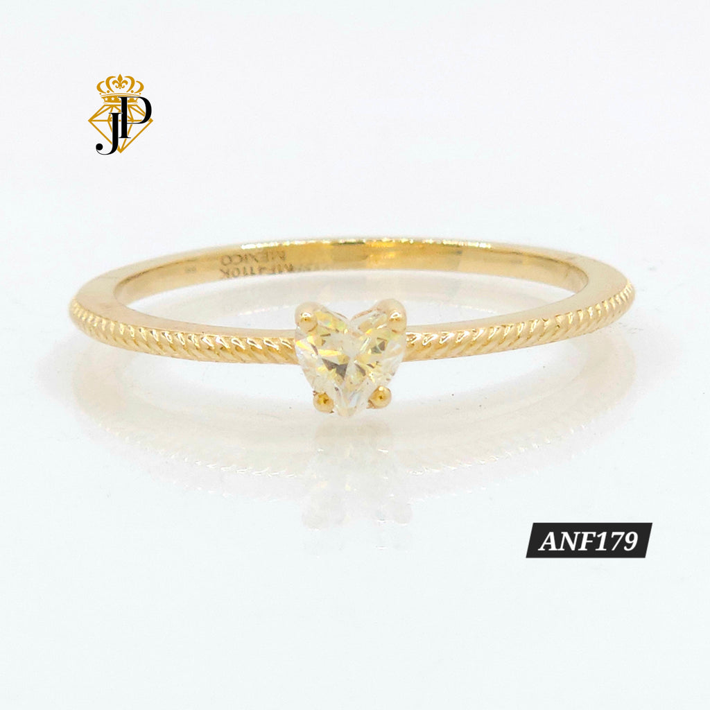 Anillo de Oro. Corazon. ANF179