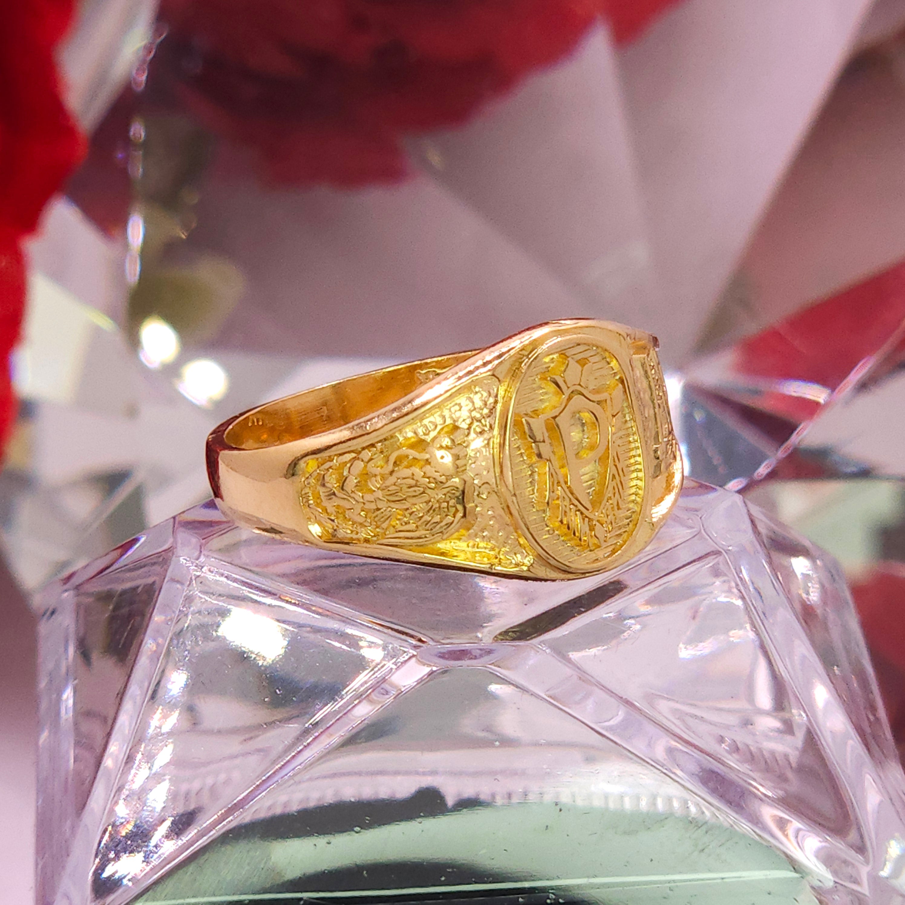Anillo de Primaria. Graduacion- Letra P