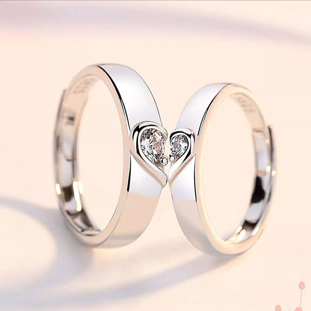 Anillos de promesa corazon