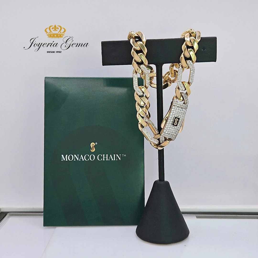 Esclava Mónaco- Figaro con zirconias