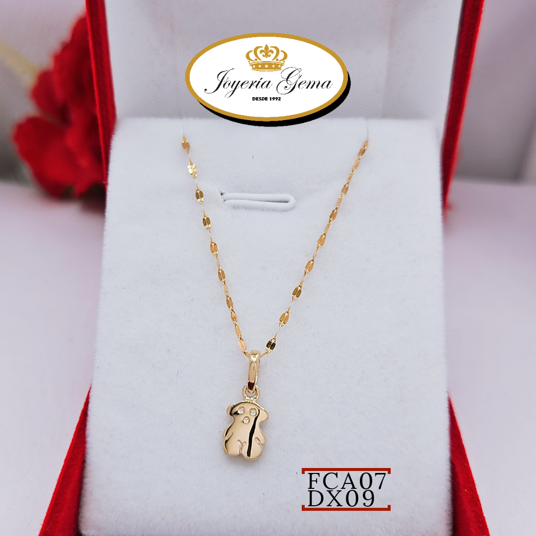 Cadenita y dije de oro. DX09