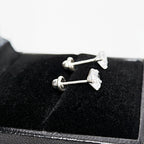 Aretes de plata. Zirconia