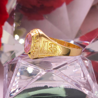 Anillo de Secundaria. Graduacion- Gema Rosa