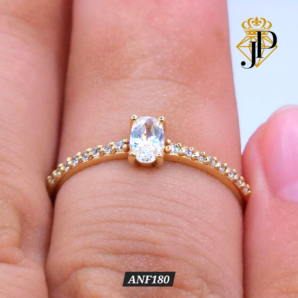 Anillo de oro. Oval. ANF180