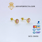 Aretes de oro. Biselados. Mod. BM106