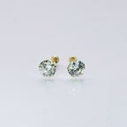 Aretes de oro. Zirconia BM104