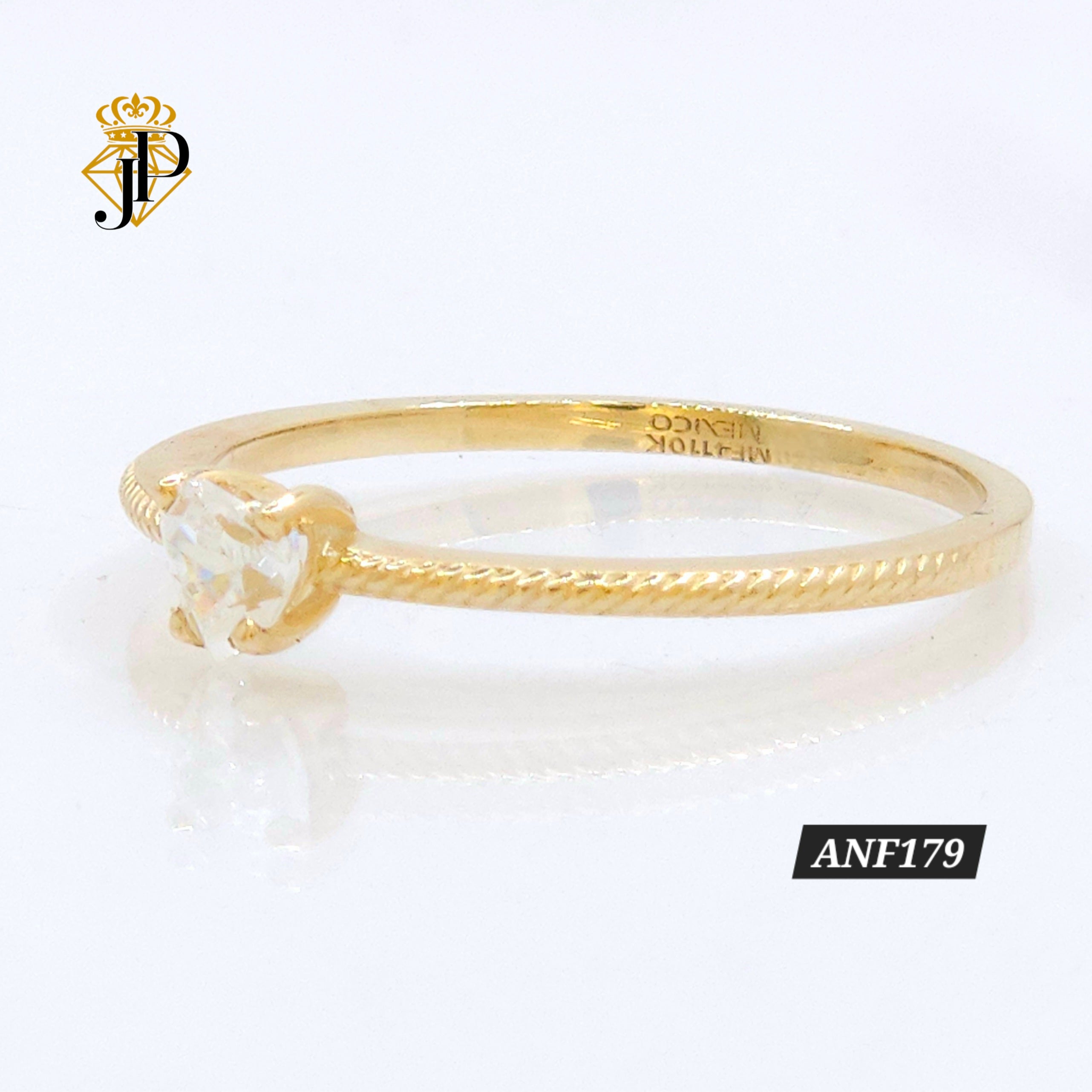 Anillo de Oro. Corazon. ANF179