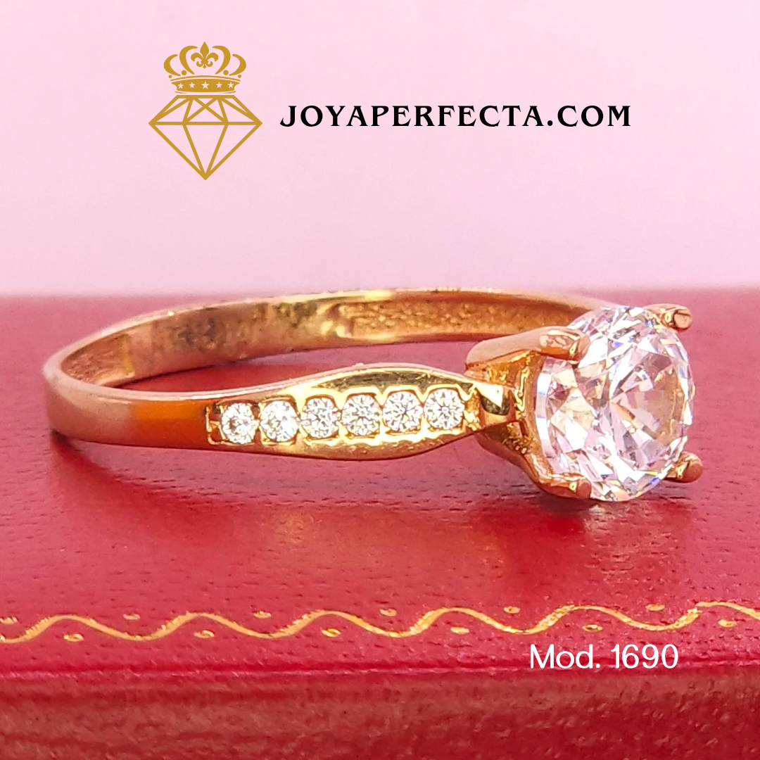 Anillo de oro. De compromiso. Mod. 1690