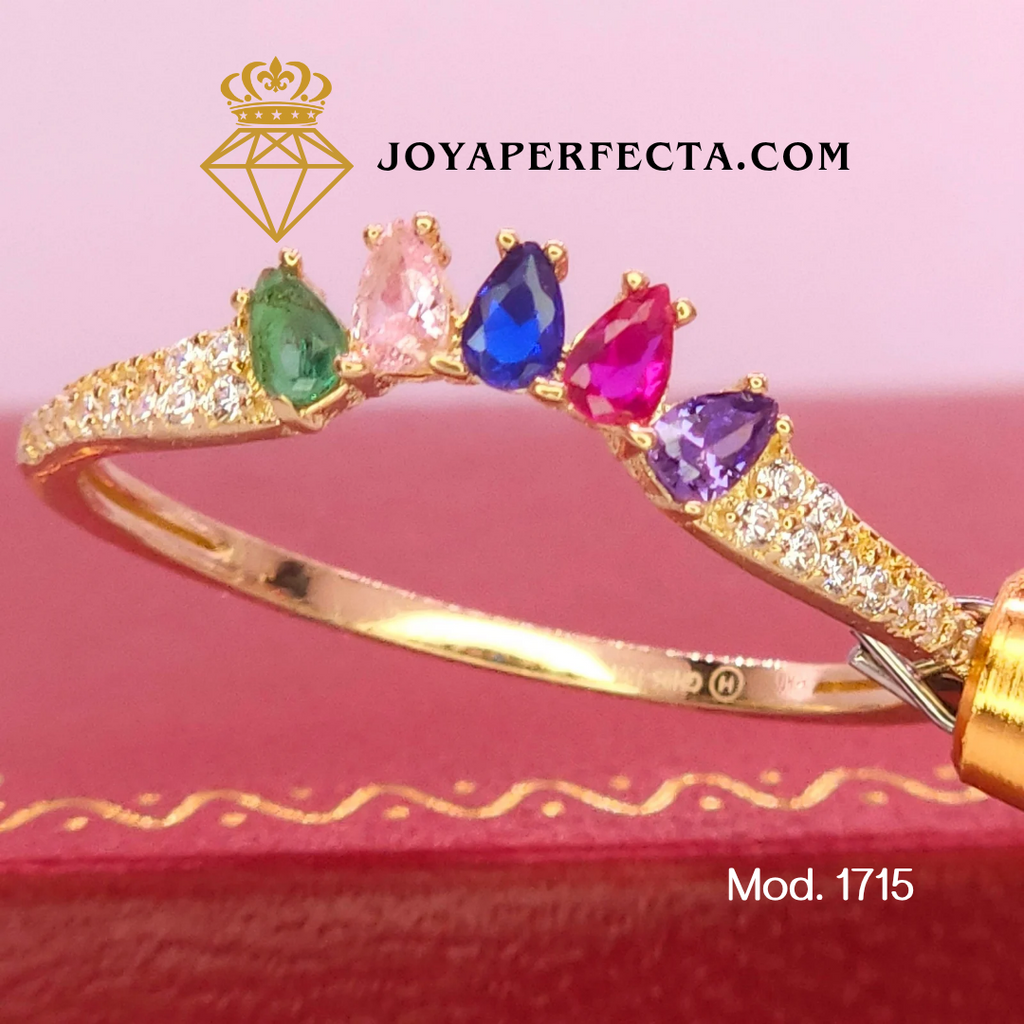 Anillo de oro. Churumbela "Corona de Luz" Mod. 1715