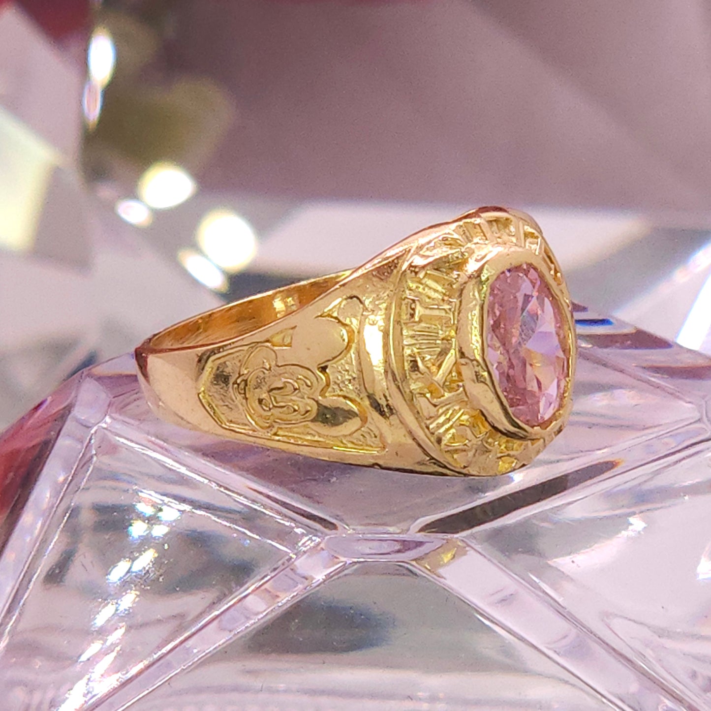 Anillo de Kinder. Graduación- Gema Rosa