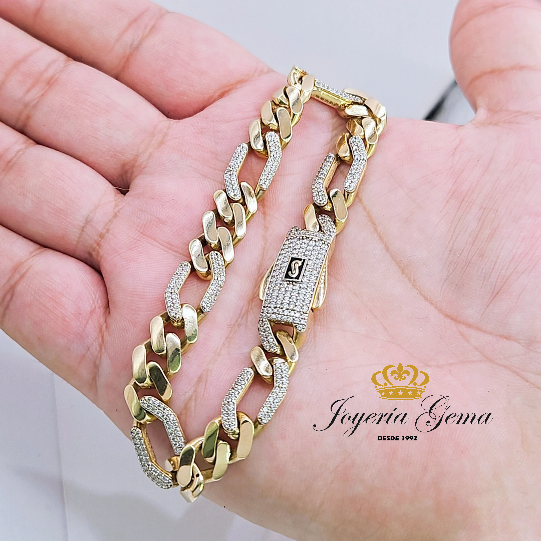 Esclava Mónaco- Figaro con zirconias