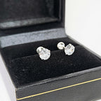 Aretes de plata. Zirconia