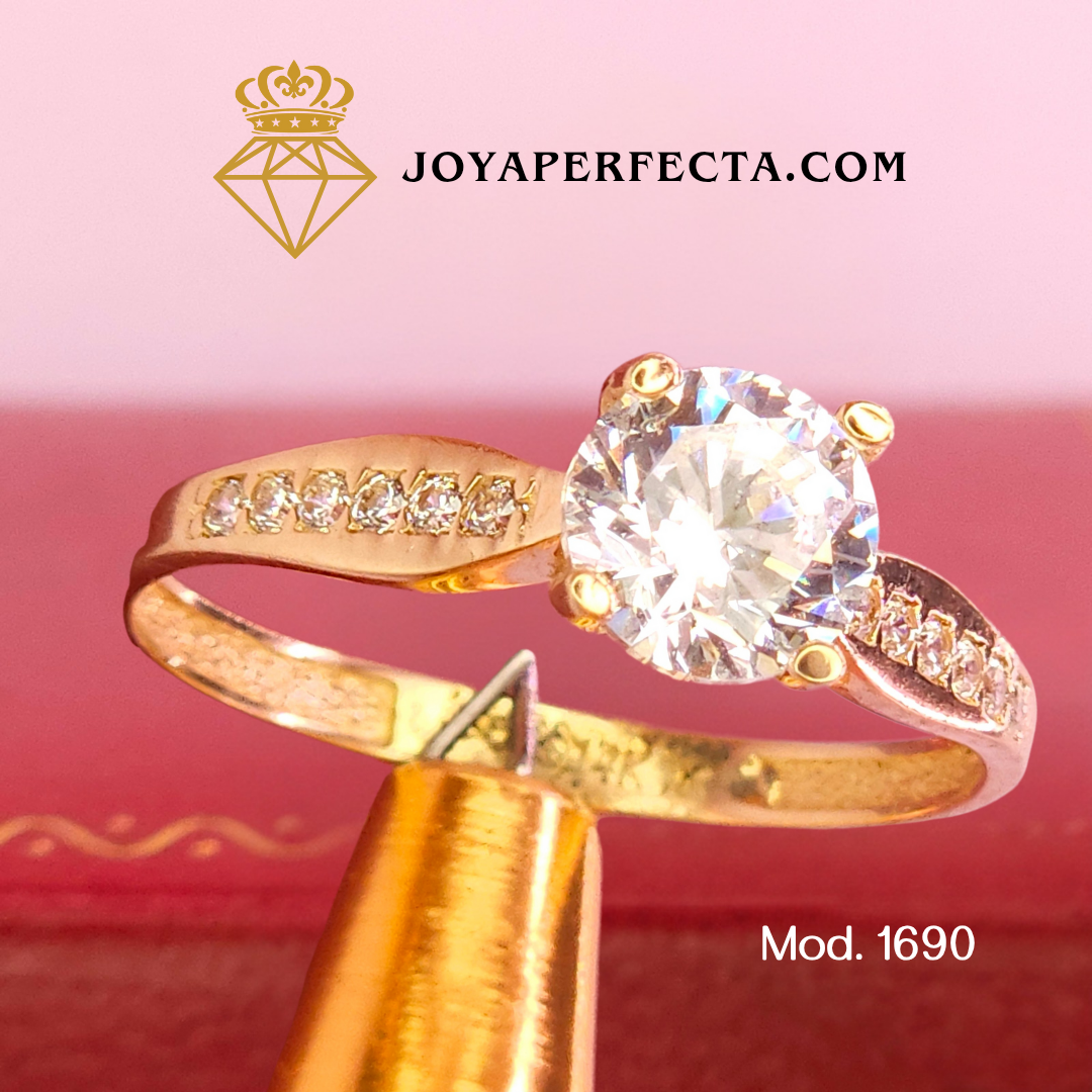 Anillo de oro. De compromiso. Mod. 1690