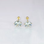 Aretes de oro. Zirconias BM105
